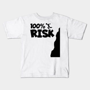 Cliff jumping 100% Risk Kids T-Shirt